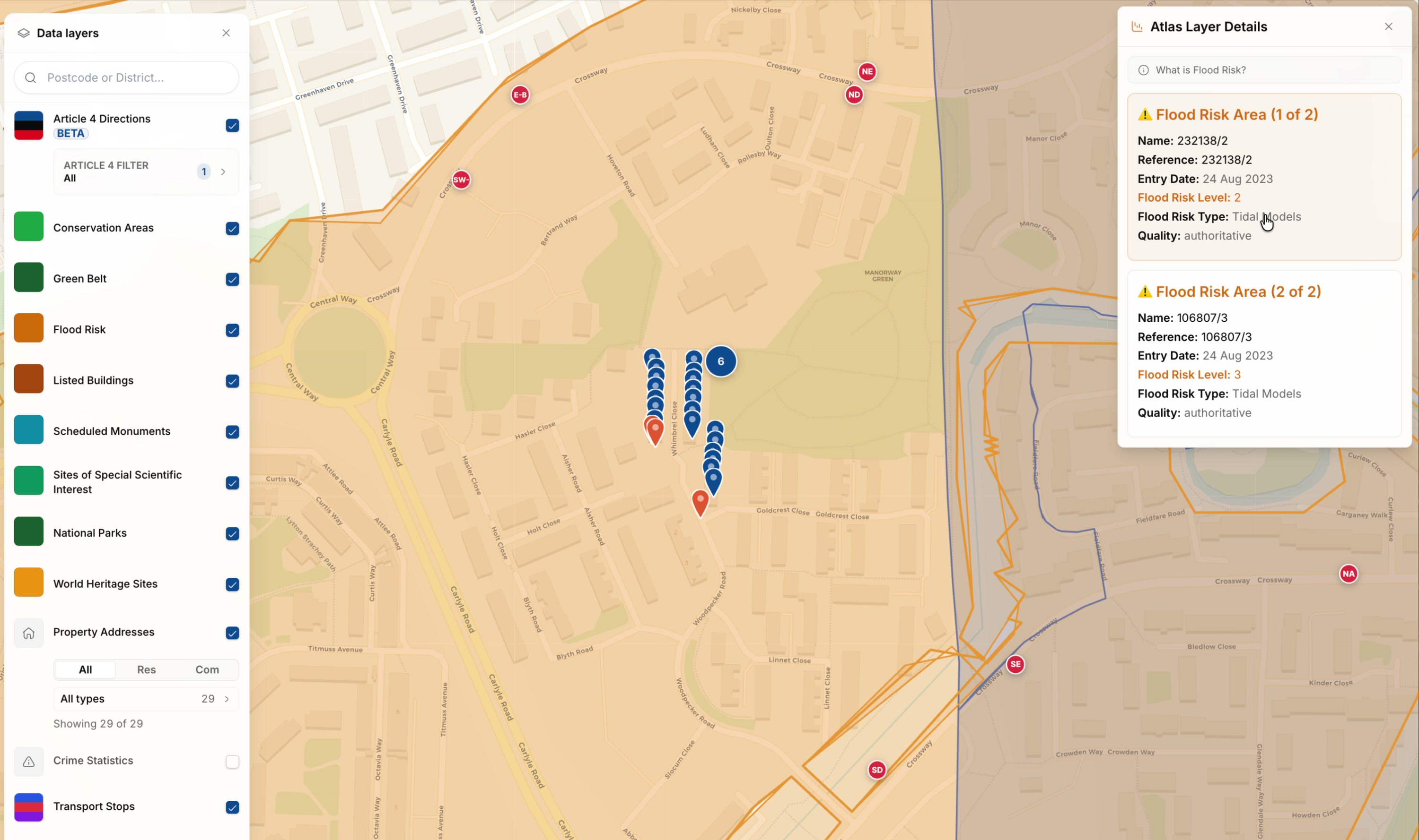 Atlas map